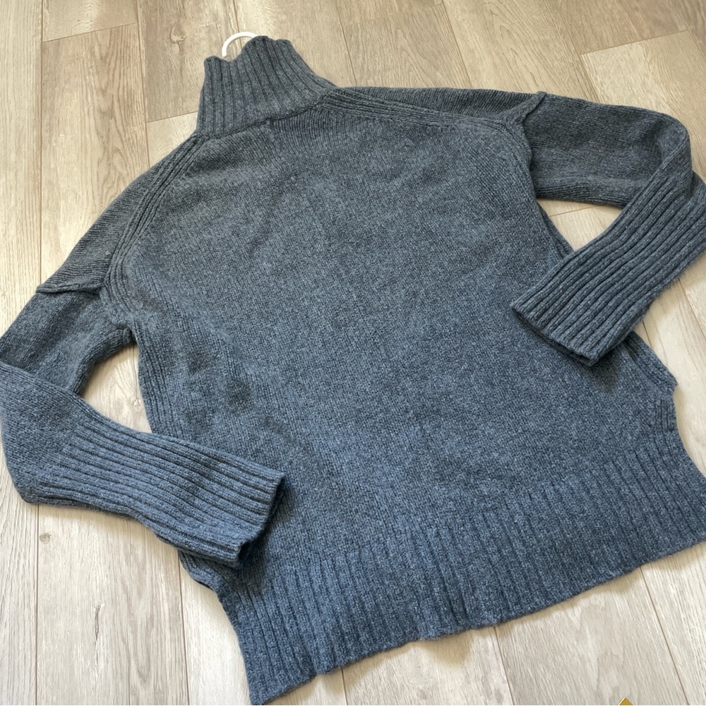 Zadig & Voltaire Sweater wool alma we amour turtleneck womens Blue (medium) - Picture 7 of 8